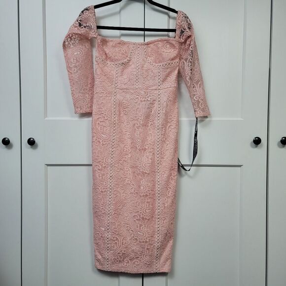 Pretty little things lace midi dress size 4 - Picture 2 of 13